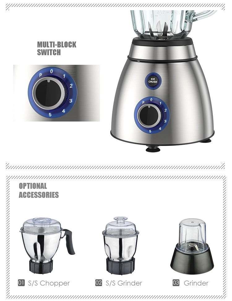 Licuadora caliente del jugo de la licuadora de la fruta de la licuadora de la tabla del tarro de cristal de la base del acero inoxidable de las ventas 500W