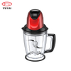 Picadora eléctrica multifuncional de alimentos con recipiente de vidrio de 500W y 2,0L