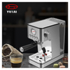 Cafetera automática eléctrica al por mayor profesional de metal para el hogar de primera calidad, máquina de café espresso con tanque de leche en China