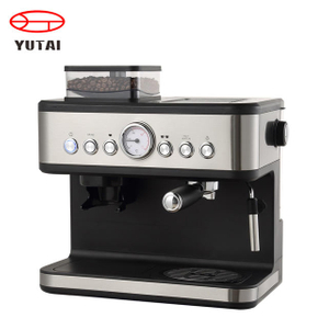 Máquina de café expreso semiautomática profesional 3 en 1, máquina de café expreso comercial para restaurante en casa, con molinillo