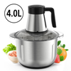 Procesador de alimentos de cocina multifuncional de 4L, picadora de carne, picadora de carne eléctrica automática de acero inoxidable para el hogar