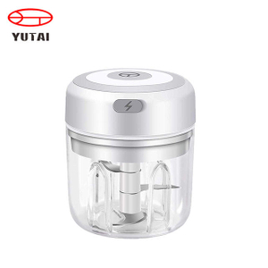 Cortador portátil inalámbrico USB para ayudar al bebé en la comida, ajo, cebolla, carne, verduras, procesador, picadora, Mini prensa eléctrica de ajo