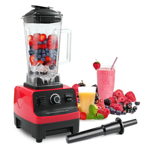 Venta caliente 2 en 1, cocina comercial de alta resistencia, exprimidor de fruta fresca para el hogar, licuadora eléctrica de batidos con cresta plateada