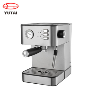 Cafetera automática de acero inoxidable con medidor de temperatura para uso doméstico, gran oferta