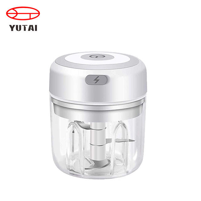 Cortador portátil inalámbrico USB para ayudar al bebé en la comida, ajo, cebolla, carne, verduras, procesador, picadora, Mini prensa eléctrica de ajo