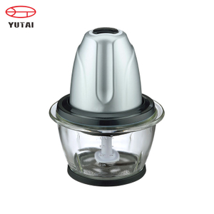 Picadora eléctrica de alimentos con cuchillas de acero inoxidable de 2 capas y motor de 300W