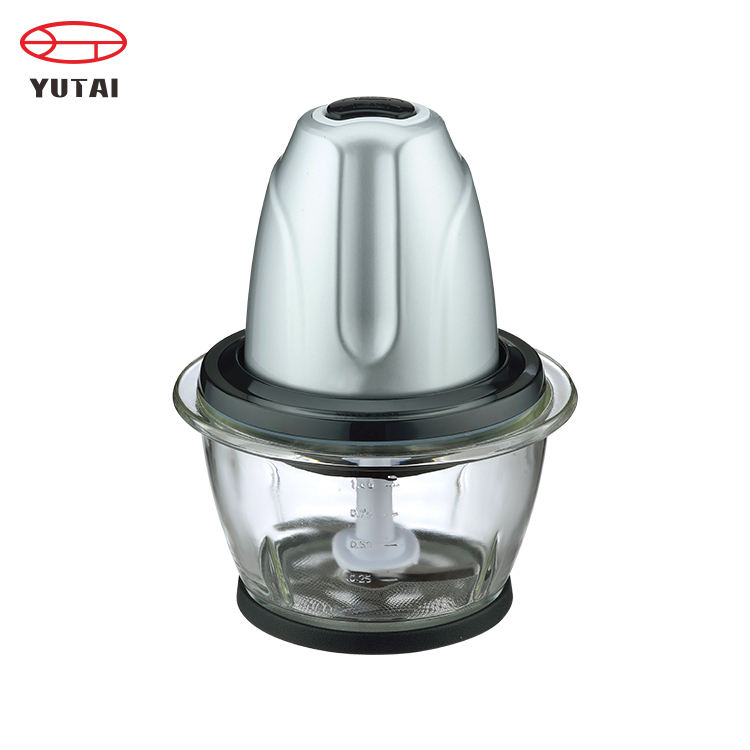Picadora eléctrica de alimentos con cuchillas de acero inoxidable de 2 capas y motor de 300W