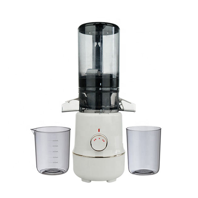 Licuadora eléctrica naranja de boca grande de 200W, máquina extractora de zanahorias, prensa en frío, exprimidor lento comercial profesional