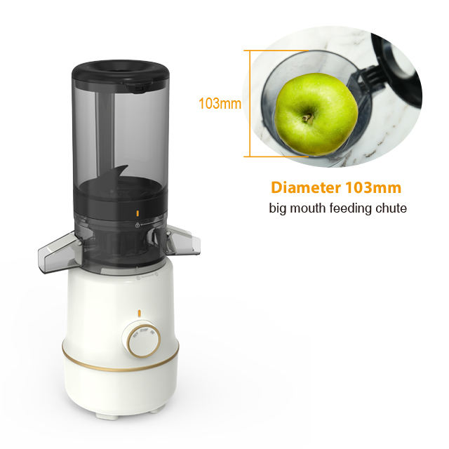 Extractor eléctrico profesional de boca grande, exprimidor lento para masticar frutas y verduras, prensa en frío