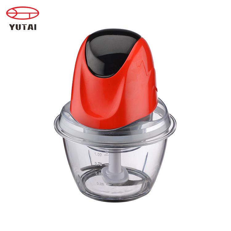 Picadora eléctrica multifuncional de alimentos con recipiente de vidrio de 500W y 2,0L