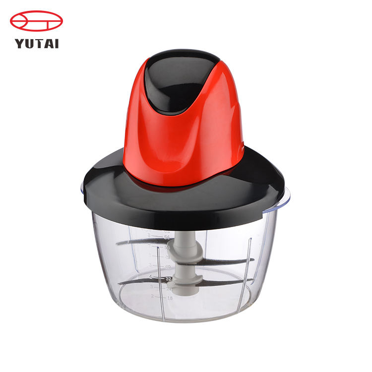Picadora eléctrica multifuncional de alimentos con recipiente de vidrio de 500W y 2,0L