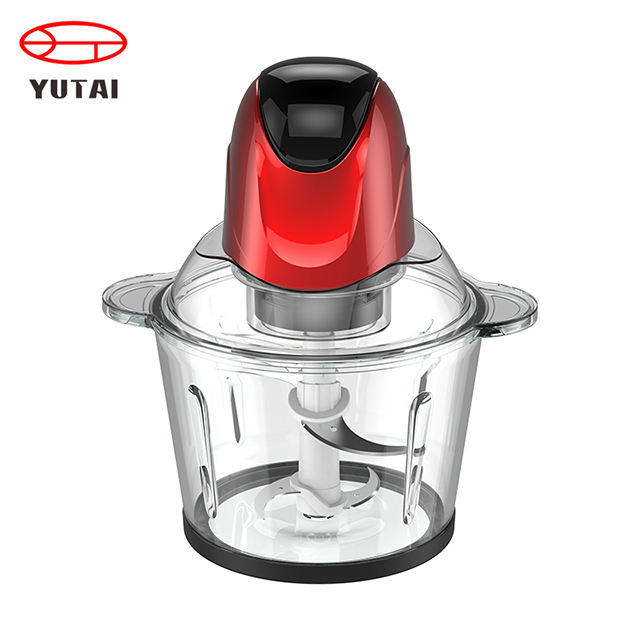 Picadora eléctrica multifuncional de alimentos con recipiente de vidrio de 500W y 2,0L