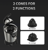 Exprimidor automático de cítricos, aparatos de cocina eléctricos potentes de 180W, exprimidor de cítricos anaranjados