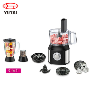 Picadora, licuadora, batidora, exprimidor de cítricos, molinillo, máquina para hacer masa, trituradora, rebanadora, procesador de alimentos multifuncional 10 en 1 de 500 W