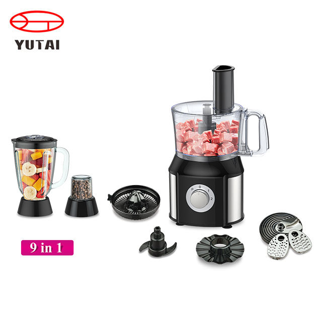 Picadora, licuadora, batidora, exprimidor de cítricos, molinillo, máquina para hacer masa, trituradora, rebanadora, procesador de alimentos multifuncional 10 en 1 de 500 W