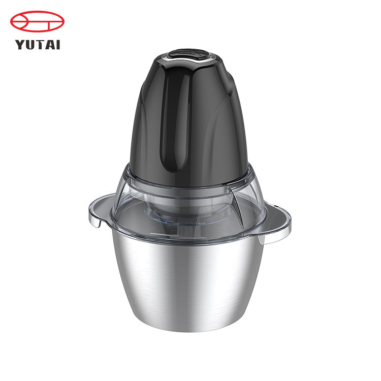 Picadora eléctrica de alimentos con cuchillas de acero inoxidable de 2 capas y motor de 300W