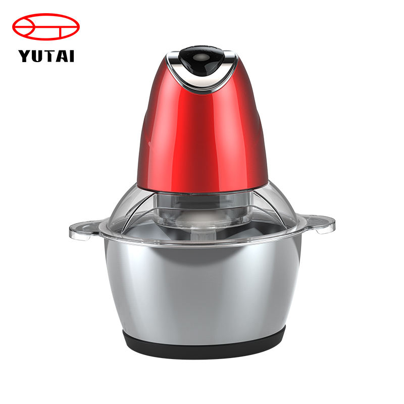 Picadora eléctrica multifunción de verduras y procesador de alimentos de doble hoja de acero inoxidable