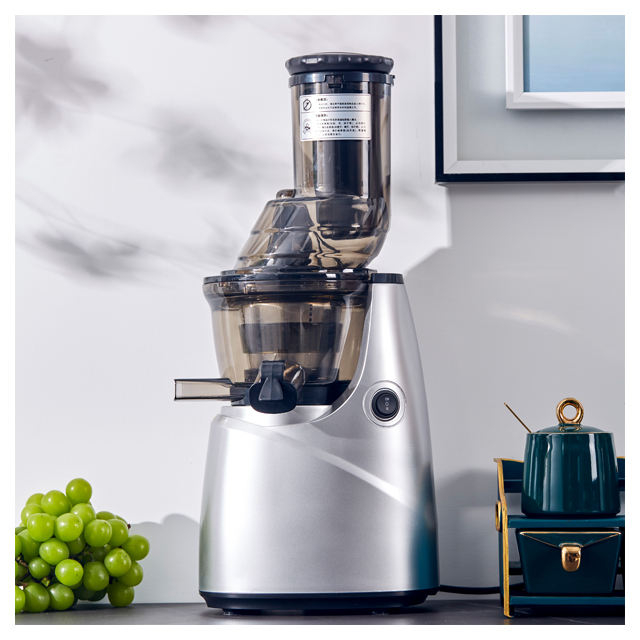 Exprimidor eléctrico comercial de boca grande para masticar frutas y verduras de naranja, exprimidor lento nama j2 con prensa en frío