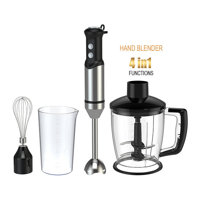 Juego de licuadora potente batidora de mano, licuadora de inmersión multiusos de 600W CC, batidora manual de velocidad continua