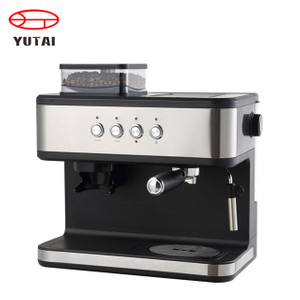Cafetera automática express, cafetera italiana con sistema de agua caliente, cafetera espresso con molinillo y espuma de leche automática
