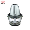 Picadora de alimentos de 300w con recipiente de plástico de 1,5l, picadora con cuchillas de acero inoxidable de 2 capas