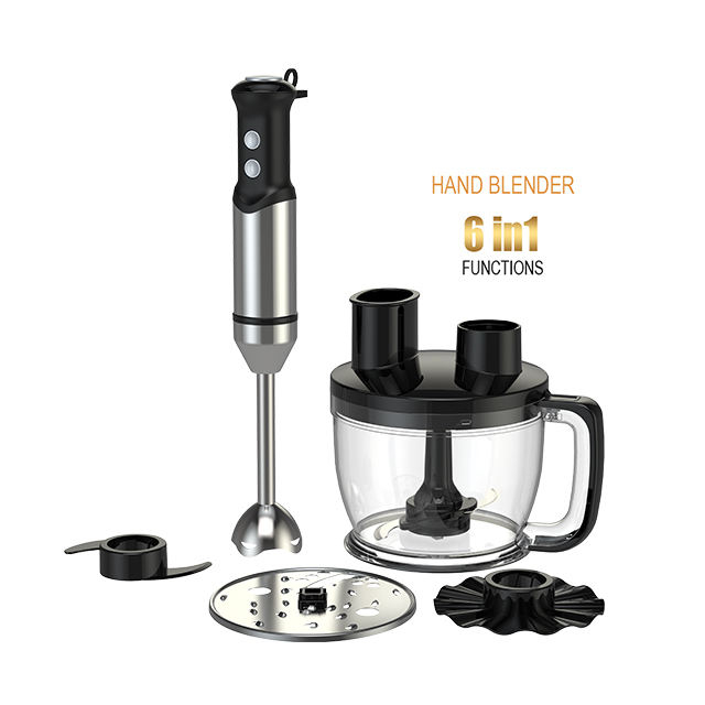 Juego de licuadora potente batidora de mano, licuadora de inmersión multiusos de 600W CC, batidora manual de velocidad continua