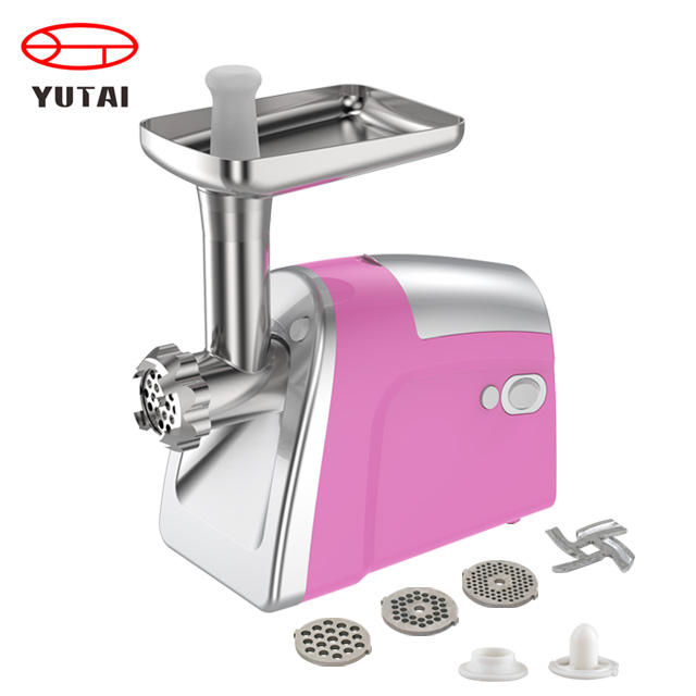 Mini picadora de carne eléctrica para el hogar, máquina picadora de carne comercial, 1000W