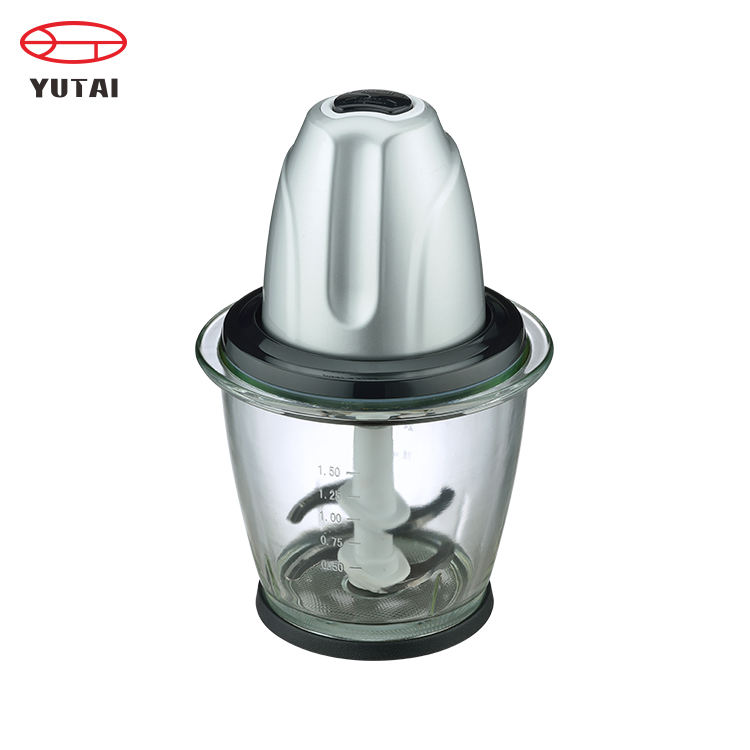 Picadora eléctrica de alimentos con cuchillas de acero inoxidable de 2 capas y motor de 300W