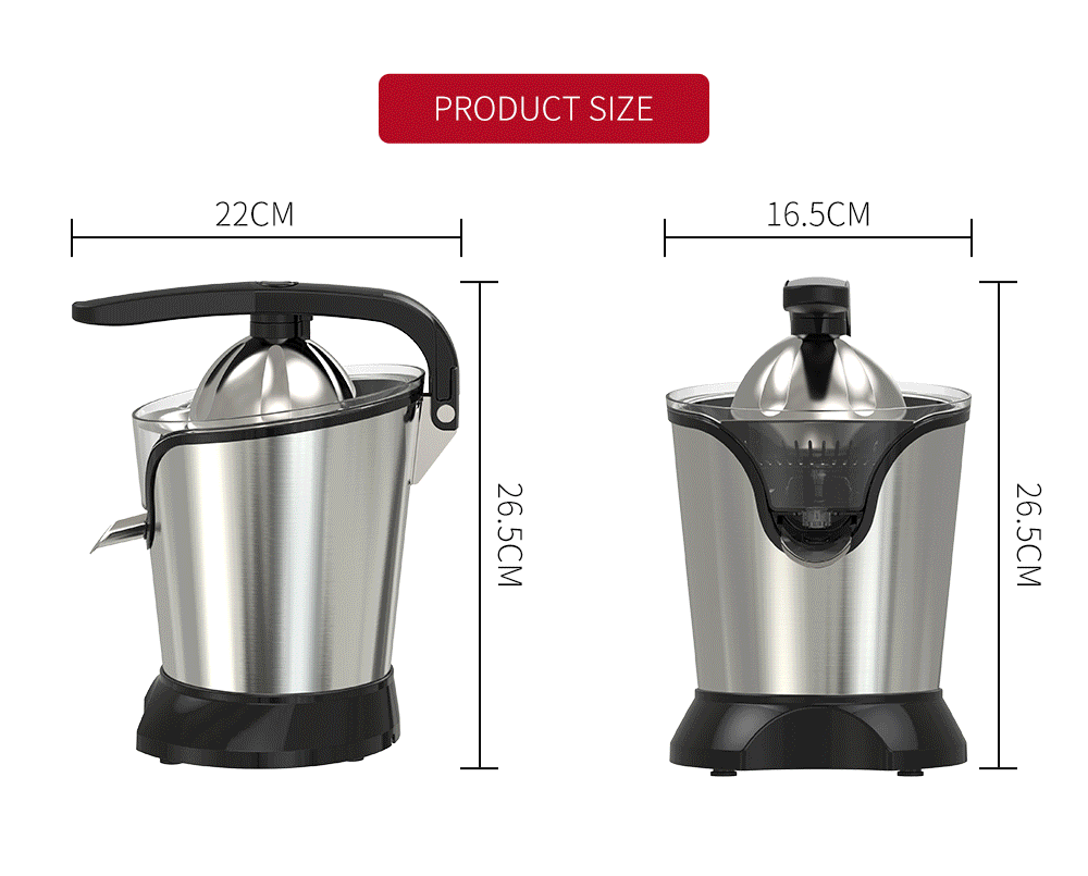 Exprimidor automático de cítricos, aparatos de cocina eléctricos potentes de 180W, exprimidor de cítricos anaranjados