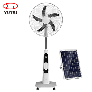 Ventilador de pedestal eléctrico, soporte portátil de carga, mesa ac dc, ventiladores solares para exteriores, ventilador de pie recargable con batería de litio